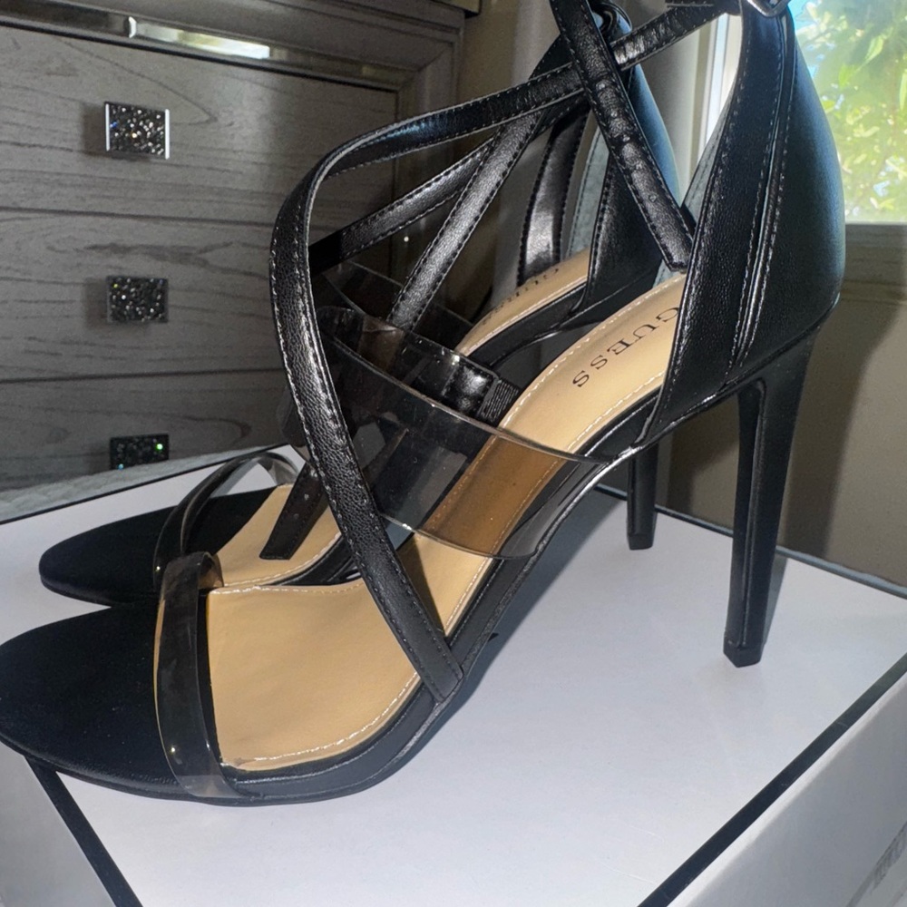 Guess Black Patent Leather Stiletto Heels